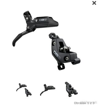 Sram DB8 + kotuče , 2mesiace stare 4-piesty - 5
