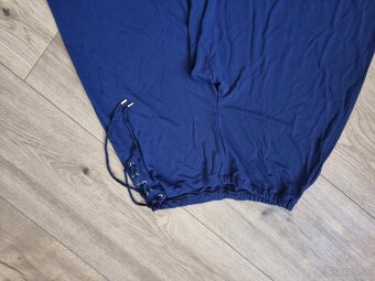 tmavomodré moderné široké nohavice Ralph Lauren L - 5