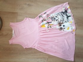 2x leginky +2x tuniky+Vesta+teplakove nohavice 122/128 - 5