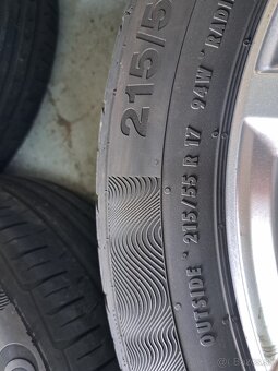 Predam Original elektrony Volkswagen 5X112 R17 a letne pneu - 5
