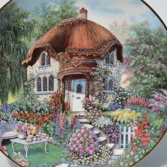 rezerve Lilliput Lane - 6 porcelánových tanierov z 1 série - 5
