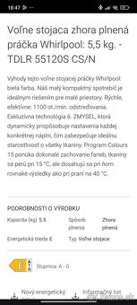 Zhora plnená práčka Whirlpool - 5