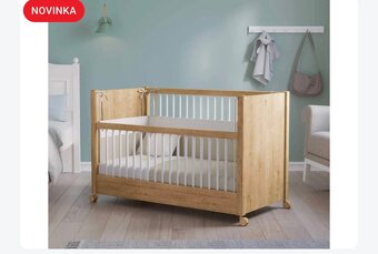 Detská postielka na kolieskach 120x60 - 5