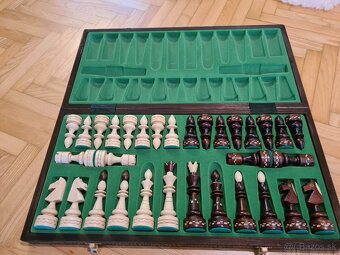 Dřevěné vyřezávané šachy - 5