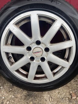 Predám R16 alu disky s pneu - 5