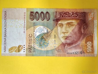 ✅️SLOVENSKÁ KORUNA 5000 SKK VZÁCNA BANKOVKA - 5