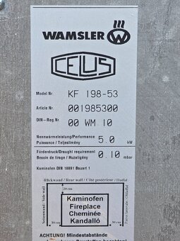 Predám zachovalé krbové kachle 5kw. - 5