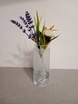 Křišťál broušený, vázička, svíčka - 5