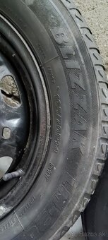 2 zimné pneumatiky Bridgestone Blizzak 165/70R14 s diskami - 5