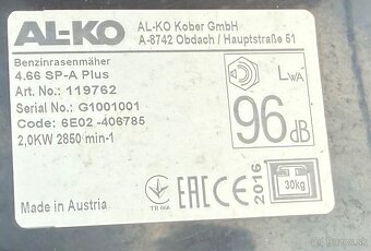 Benzínová kosačka s pojazdom AL-KO 4.66 SP-A Plus - 5