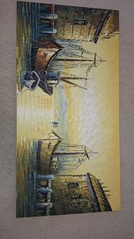 Obraz Prístav pri mori 120x60 cm - 5