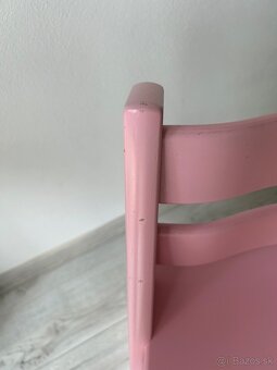 Stokke Tripp Trapp stolička – ružová farba - 5