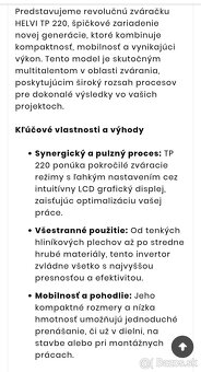 Zváračka aj na hliník Helvi TP 220 pulse - 5
