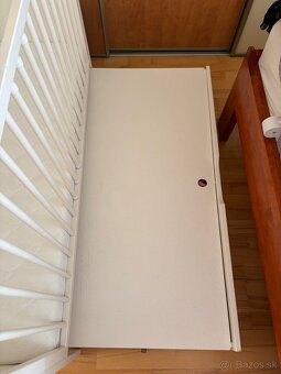 Detská postieľka KLUPS Marsell s uložným boxom a matracom - 5