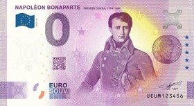 0 euro / 0 € souvenir bankovky zahraničné 1 - 5