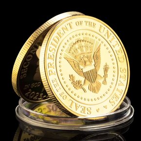 Donald Trump TAKE AMERICA BACK 2025 v zlatej farbe - 5