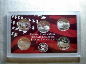 6x Strieborných proof sád "50 State" 2004-2009 - 5