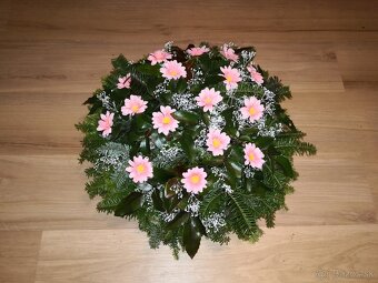 Tradičný plný vitý veniec na hrob, Dušičky - 5