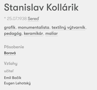 Stanislav Kollárik - predám grafiku. - 5