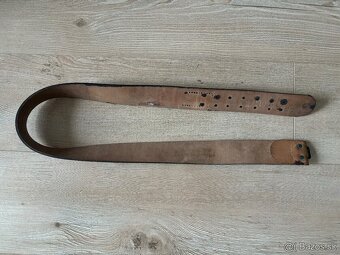 Vojenský opasok/remeň ČSĽA 110cm koža - nový, STARÝ TYP - 5
