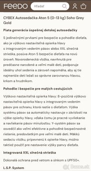 Autosedačka/ajíčko Cybex Aton 5 - 5