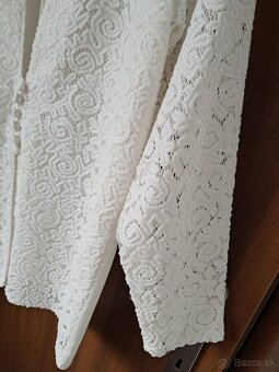 krémová elegantná blúzka - 5