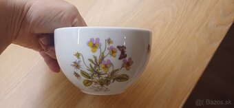 Porcelánové hrnčeky kvietkované, Bohemia - 5