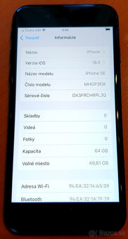 iPhone SE 2020 64 GB 100% baterka TOP Stav nepoužívaný - 5