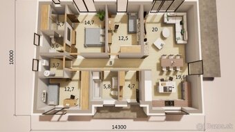ROZHANOVCE - TEHLOVÝ 4 IZBOVÝ RD 110 M2 S TERASOU, PEKNÁ NOV - 5