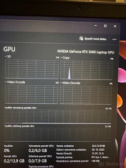 RTX 3060 MSI GF65 Thin herny notebook - 5