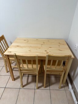 Predám stôl plus 3 stoličky - 5