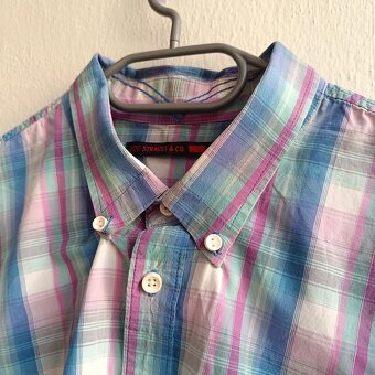 Levis farebná károvaná košeľa s dlhým rukávom XL - 5