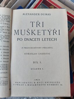 Stare knihy-vojna a mier, 3 musketieri, grof monte christo - 5