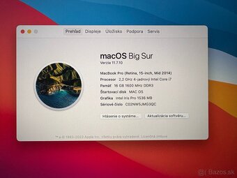 Predám Apple Macbook PRO 15” - 5