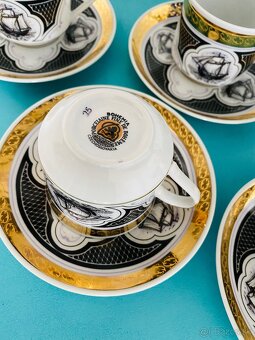 Bohemia Retro pnádherné šálky s plachetnicou ⛵️ - 5