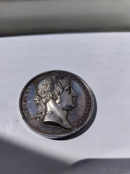 AR strieborná Medaila 1846 Vybudovanie fontány Schwanthaler - 5