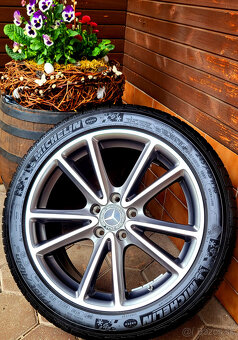 alu R18 5x112, ET33, orig. Mercedes CLS, (zimné pneu 245/45) - 5