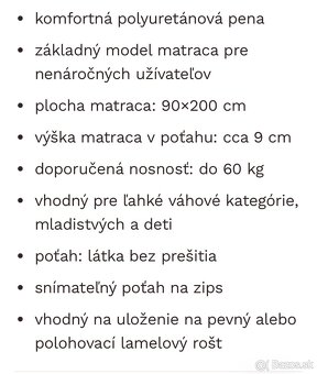 Kovová jednoposteľ s roštom - 5