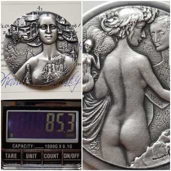 Ag medaila Človek grafik / Zo slovenských hradov - 5