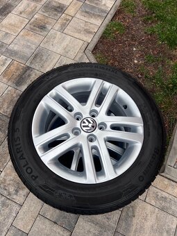 Volkswagen disky 5x112 r16 205/60 r16 +zimné pneumatiky - 5