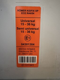 Autosedacka Romer Kidfix - 5