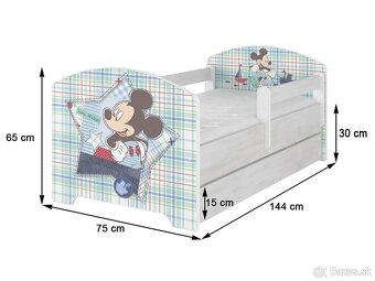 Detska postel Minnie Mouse 140x70+matrac - 5