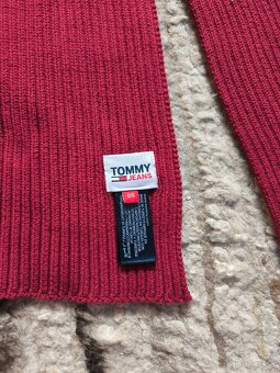 Dámsky šál Tommy Jeans - bordový - 5