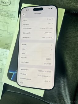 iPhone 16 Pro MAX 256GB v záruke - 5