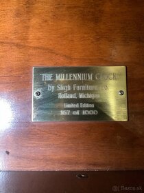 Staré Podlahové Čtvrťové Hodiny Sligh Millennium - 5