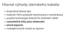 Dámsky prechodný nepremokavý kabát/bunda s membránou, Husky - 5