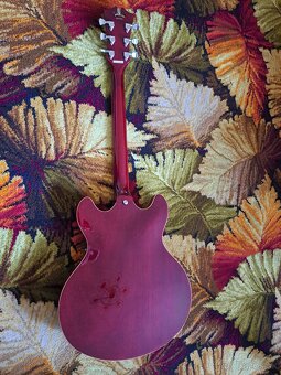 D'Angelico Premier DC Burnt Red Semiakustická gitara - 5