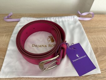 Kožený opasok Fuchsia 130 cm Dajana Rodriguez - 5