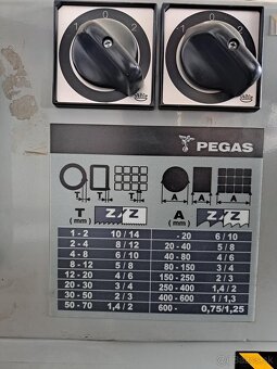 Dvoukotoučová pila na ocelové prof. PEGAS 350 VERTIKAL TWIN - 5