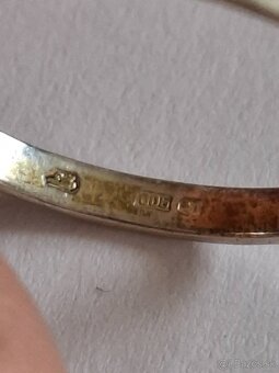 Strieborný prsteň s českými granátikmi 1 - 5